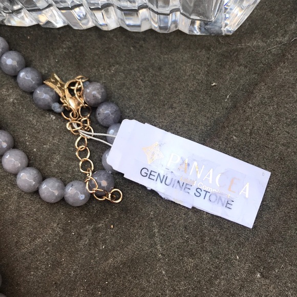 Panacea Grey tassel statement necklace - Picture 5 of 8